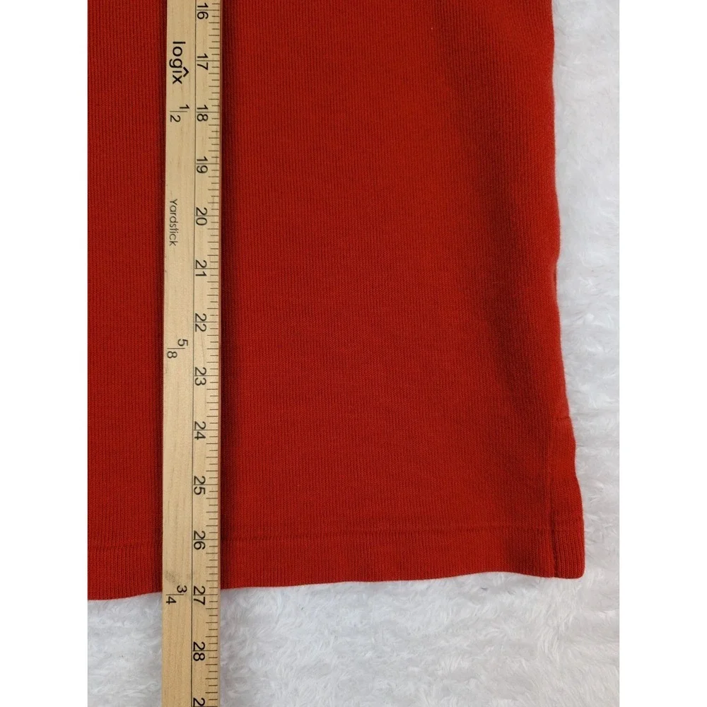VTG Polo‎ Ralph Lauren  1/4 Zip Sweater Men's L Orange Cotton Knit Pullover